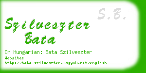 szilveszter bata business card